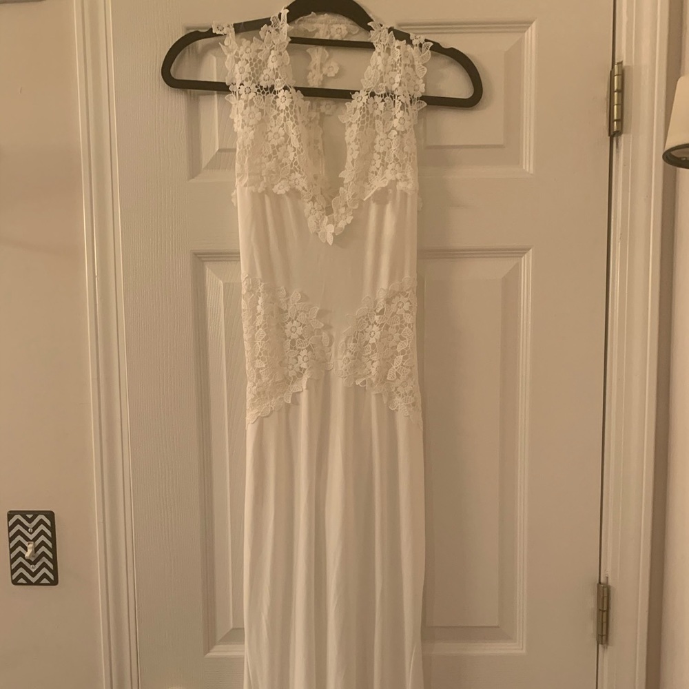 White cocktail dress